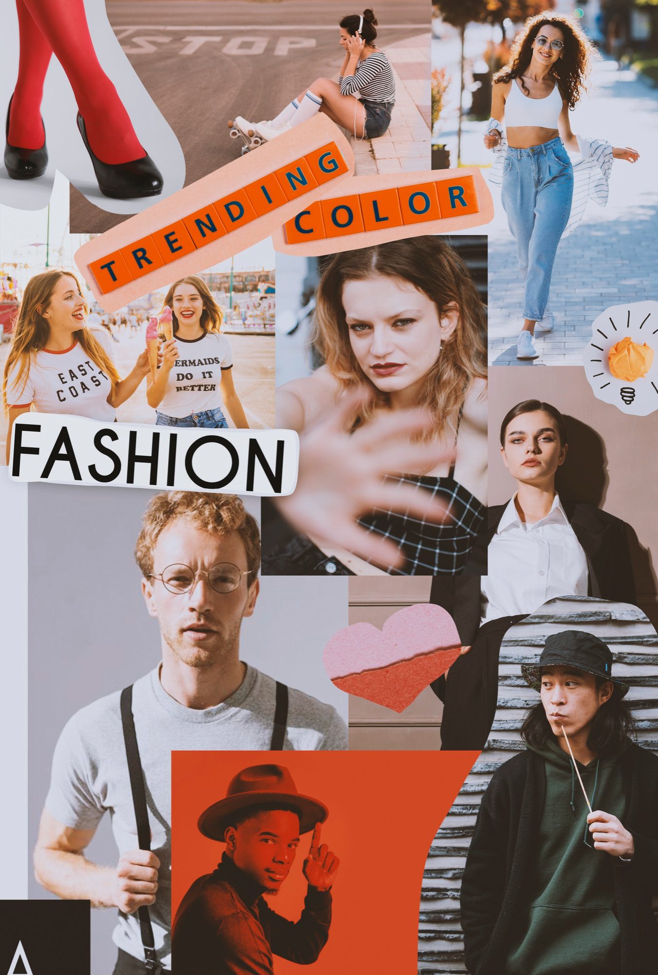 Feature a collage of images used in the above brand campaigns.