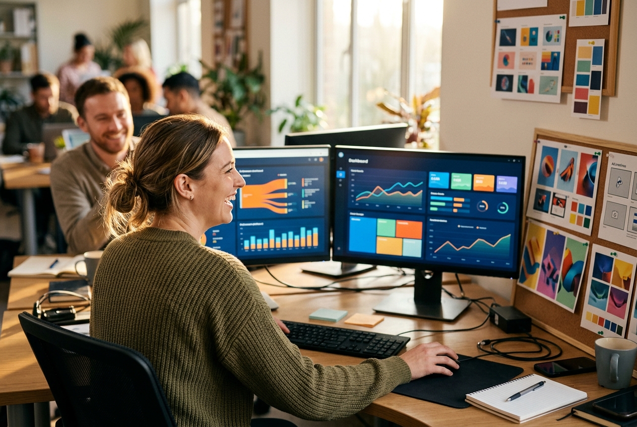 The MarketinCrew team working on amazon ppc