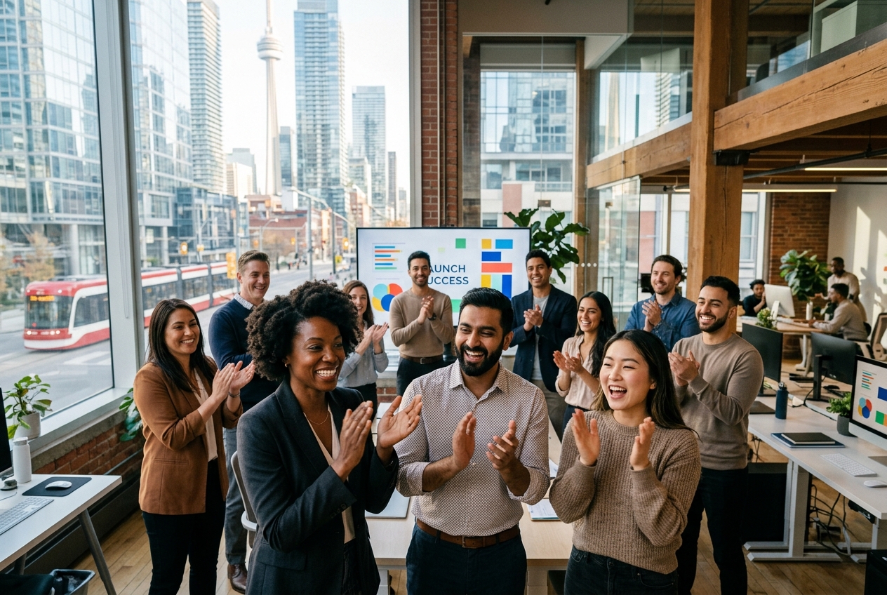 MarketinCrew team delivering campaigns from Toronto