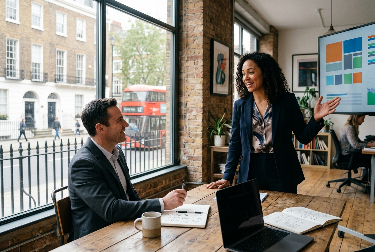 Higher online visibility, digital marketing in United Kingdom by MarketinCrew