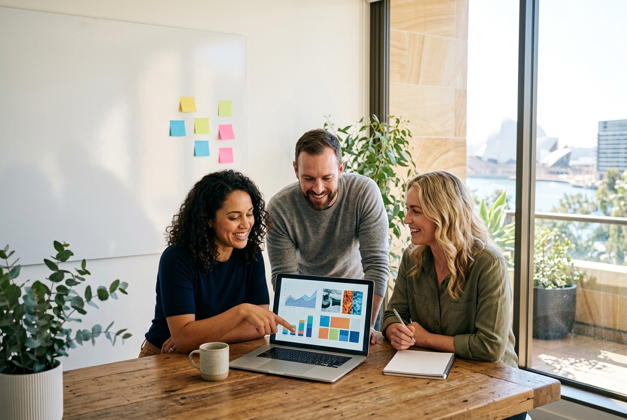 The MarketinCrew team at work for Australian clients
