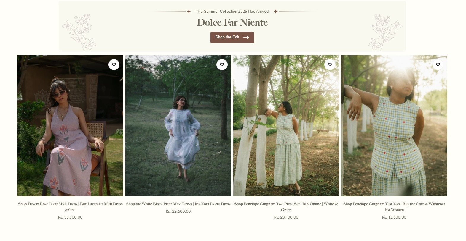 Website and store