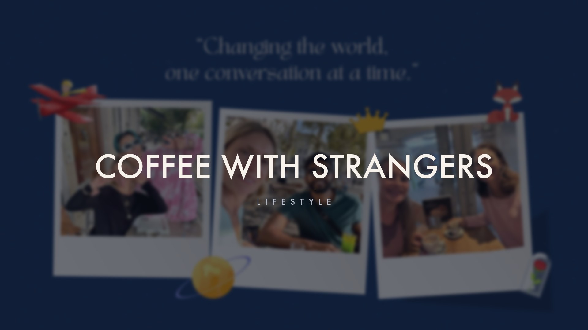 Coffee with Strangers, work by MarketinCrew