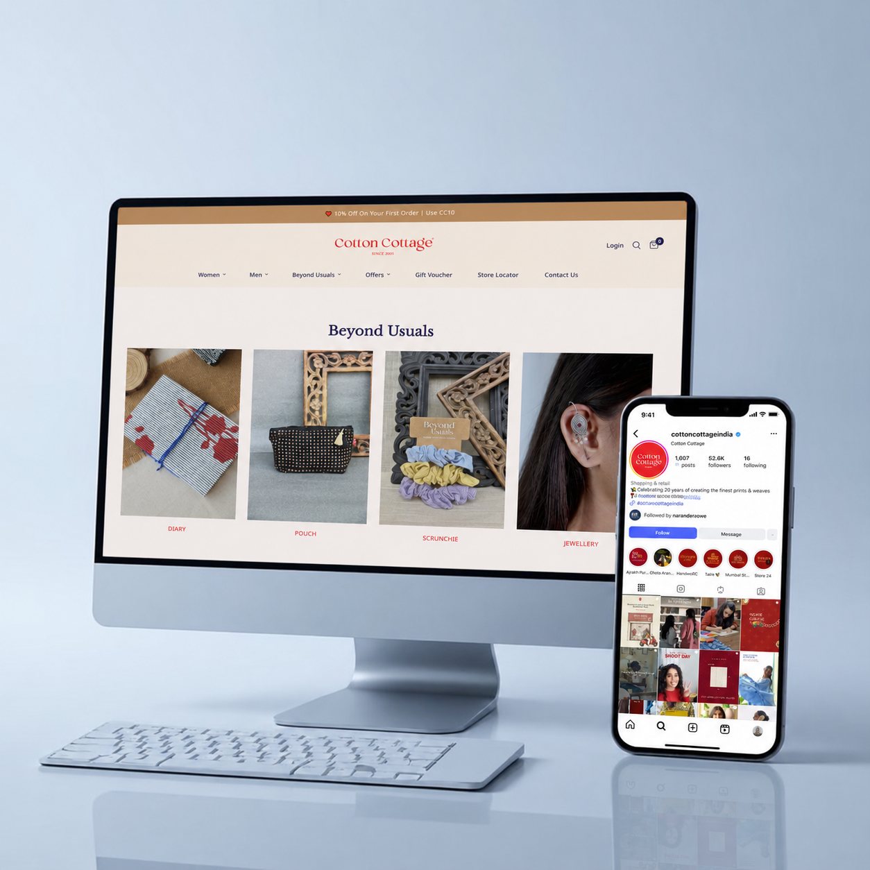 Website and store