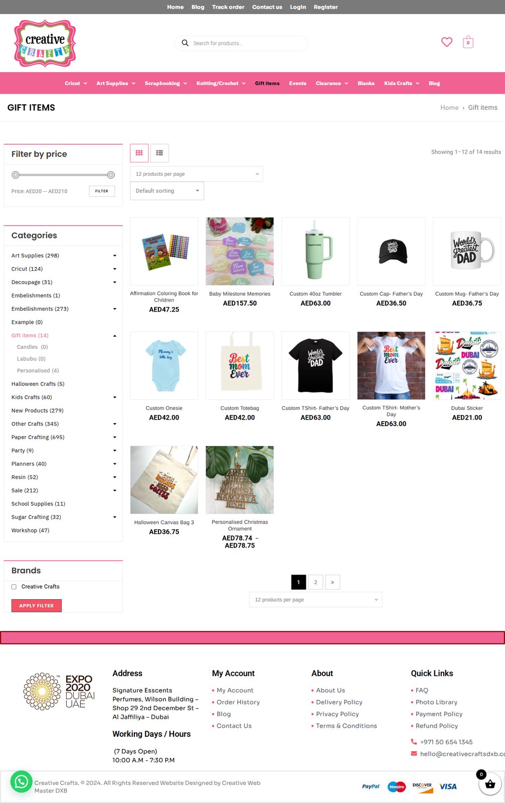 Website and store