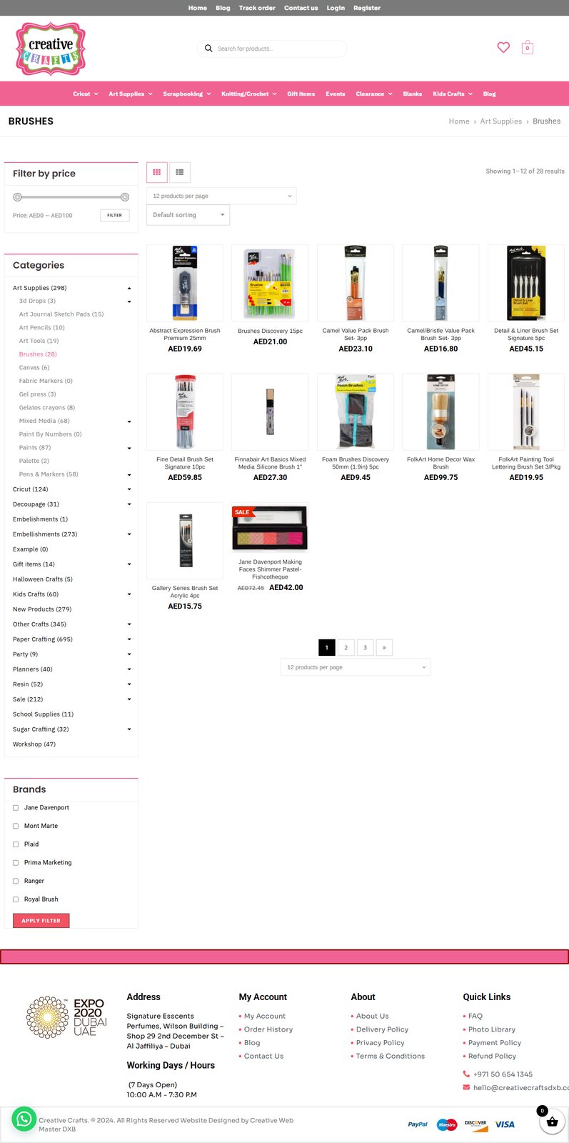 Website and store