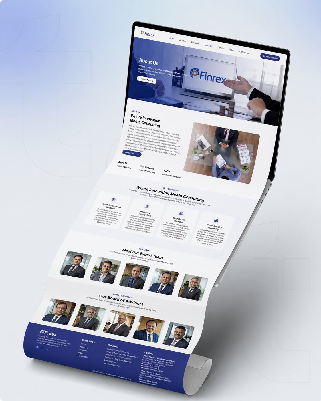 Finrex Treasury Advisors, work by MarketinCrew