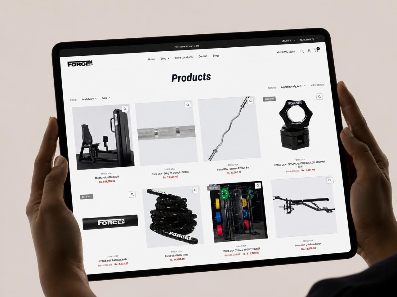 Website and store