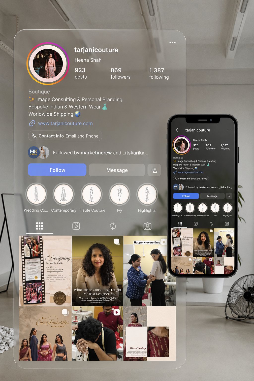 Social media design